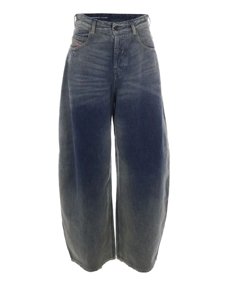 Diesel 1987 D-Khelz Jeans mit hohem Bund - Blau Blau