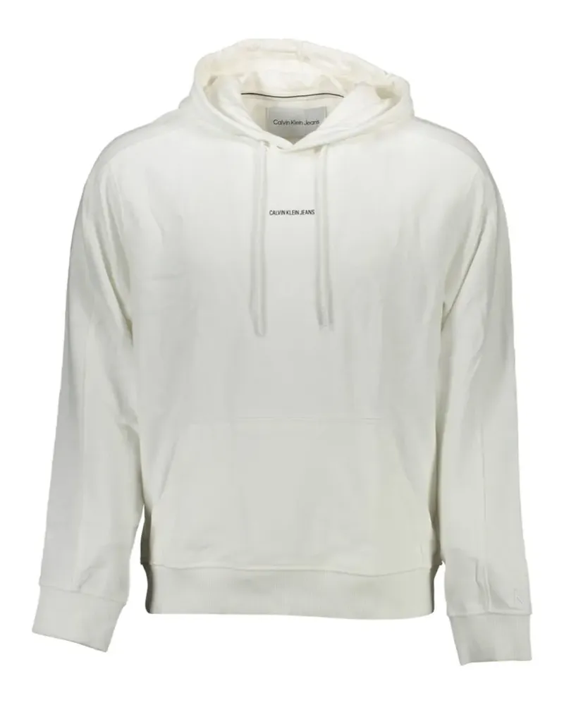 Calvin Klein logo-print cotton hoodie - Weiß Weiß
