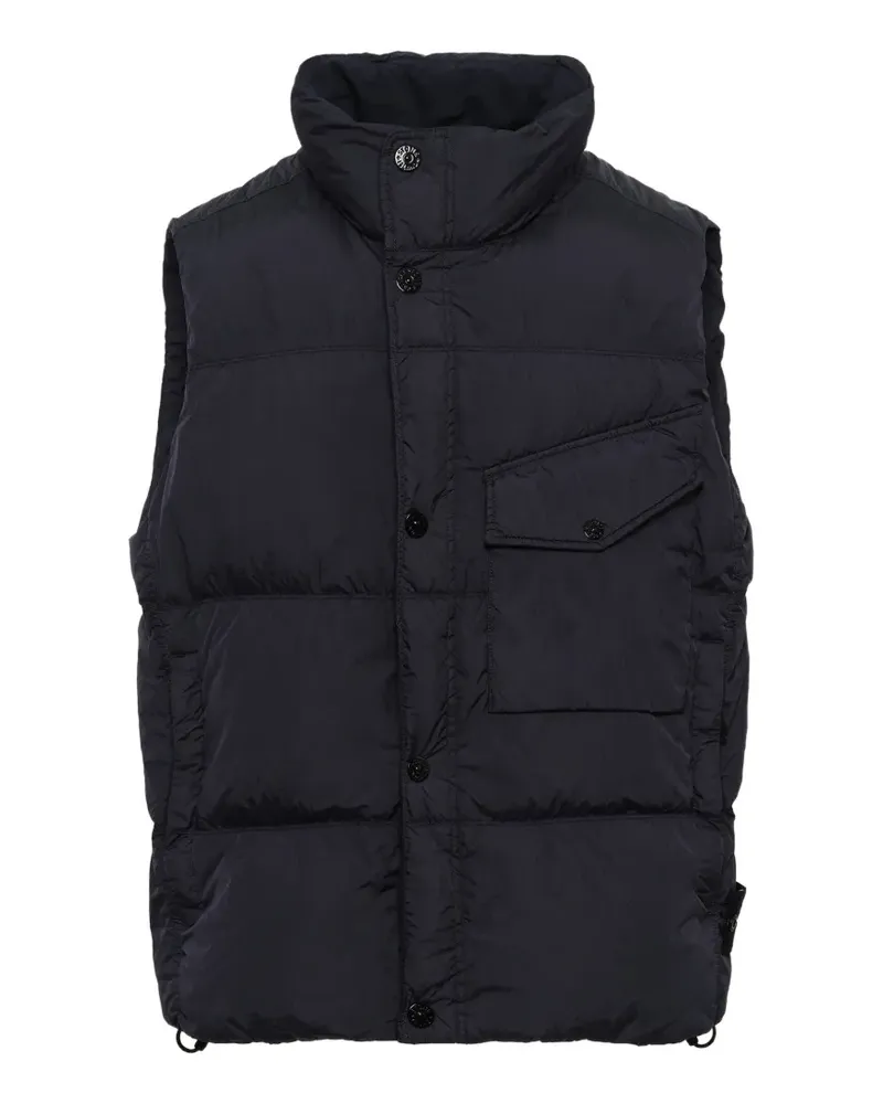 Stone Island padded high-neck gilet - Blau Blau