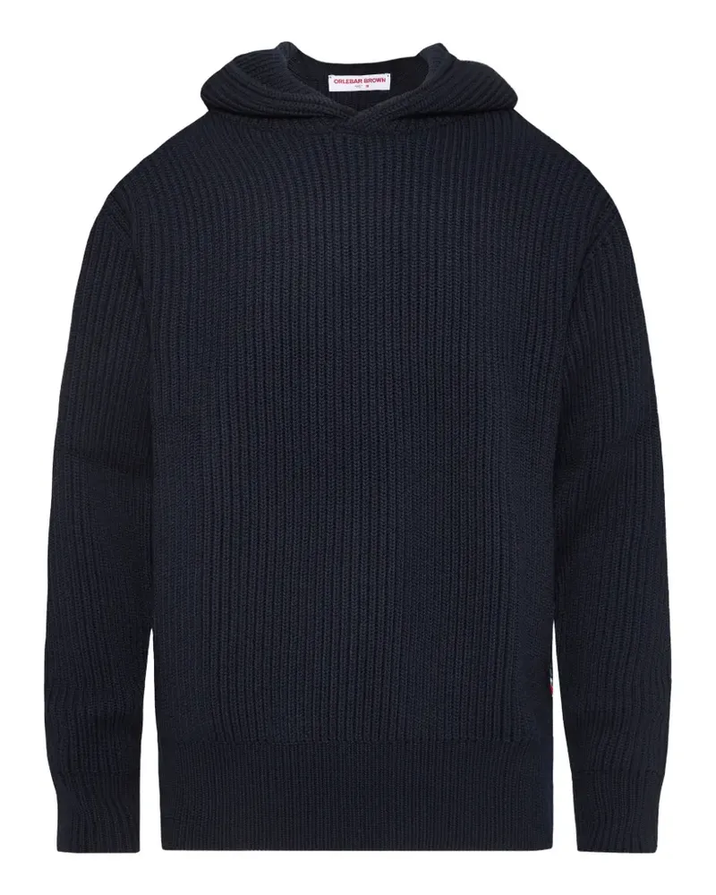 Orlebar Brown Kirk Hoodie aus Rippstrick - Blau Blau