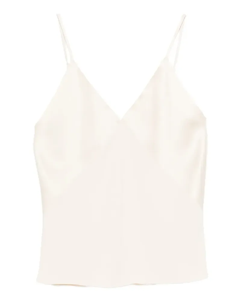 forte_forte Tanktop mit V-Ausschnitt - Nude Nude