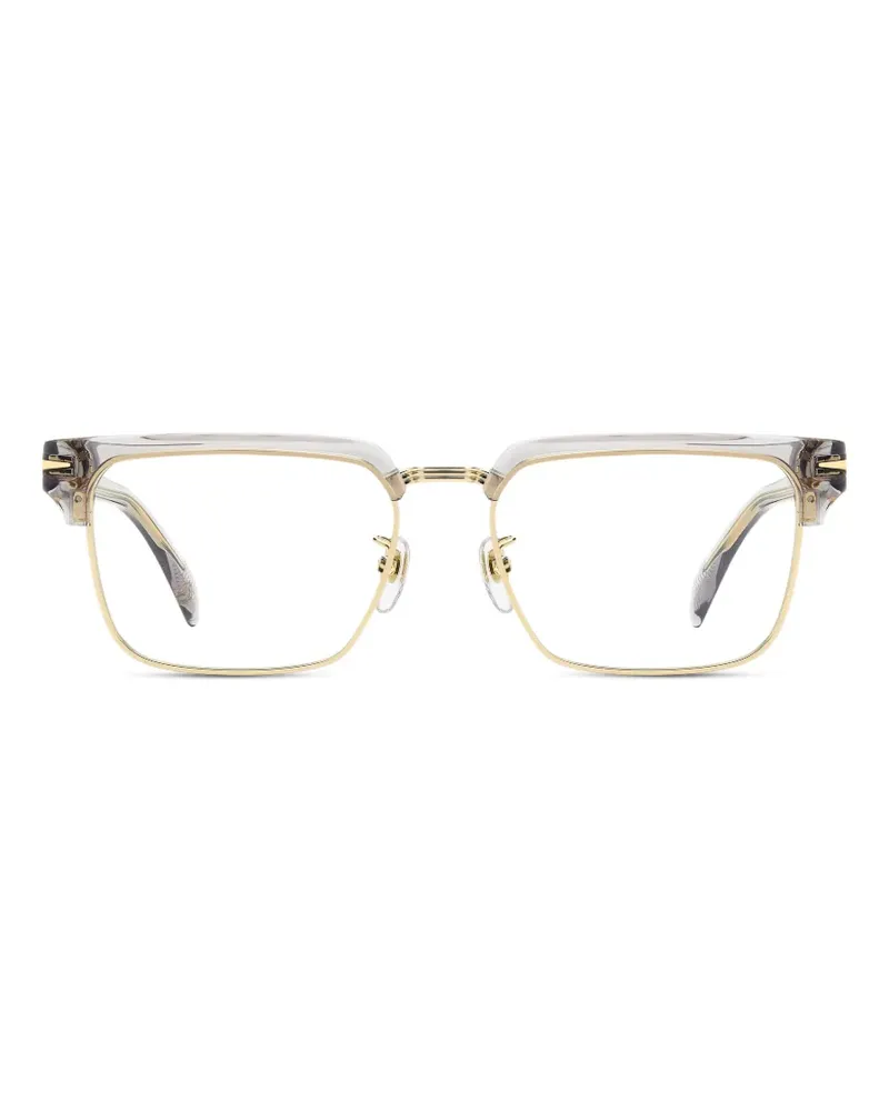 EYEWEAR by DAVID BECKHAM Brille mit eckigem Gestell - Grau Grau
