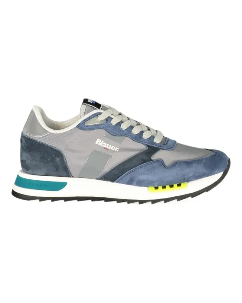 Blauer Ryder Sneakers mit Einsätzen - Grau Grau