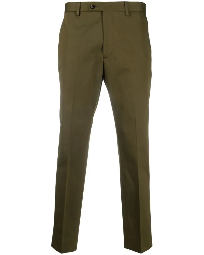 Dell'oglio Klassische Cropped-Hose - Grün Grün
