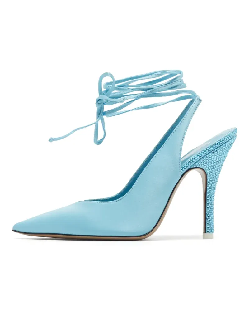 ATTICO Venus Pumps mit Schnürung 90mm - Blau Blau