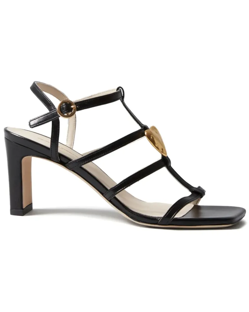 Claudie Pierlot Sandalen mit Herz-Absatz - Schwarz Schwarz