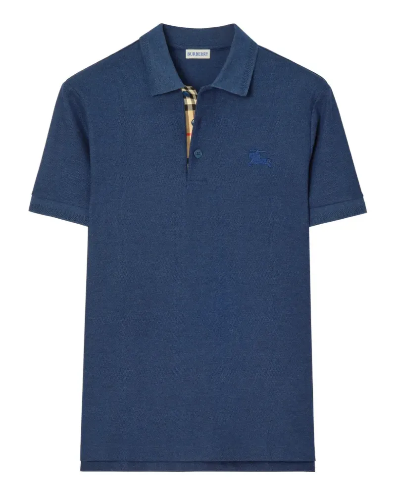 Burberry Poloshirt aus Baumwolle - Blau Blau