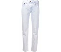 Cropped-Jeans mit Bleach-Effekt