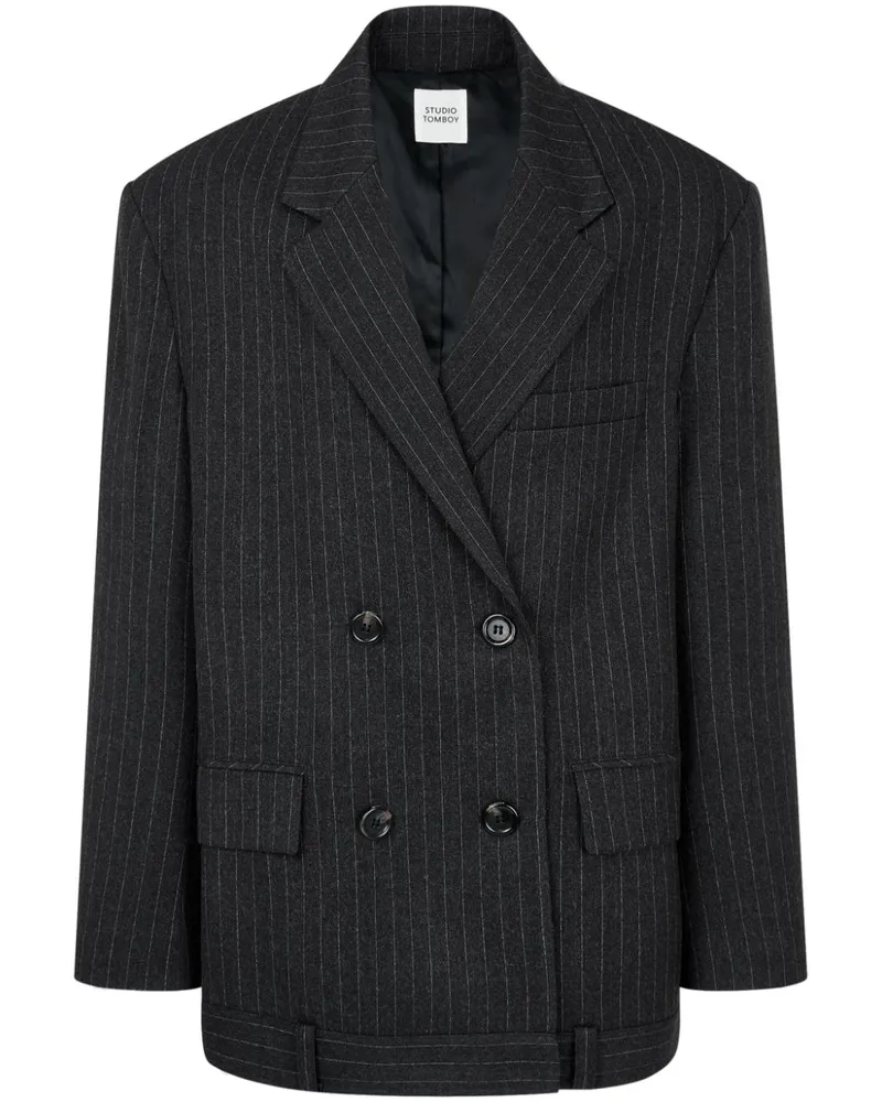 STUDIO TOMBOY Doppelreihiges Sakko - Grau Grau