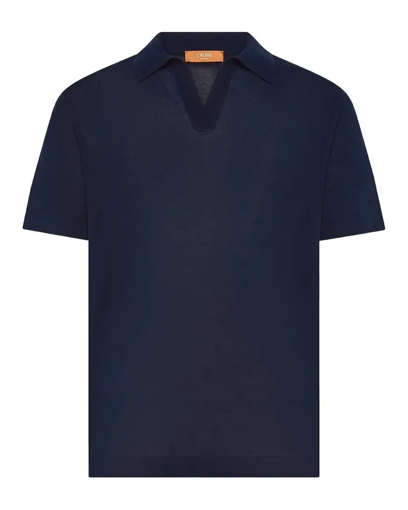 CRUNA Levante short-sleeve V-neck T-shirt - Blau Blau