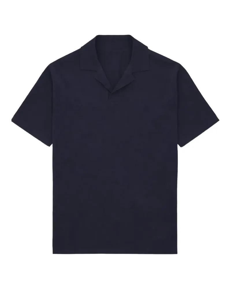 Fortela Adrien camp-collar polo shirt - Blau Blau