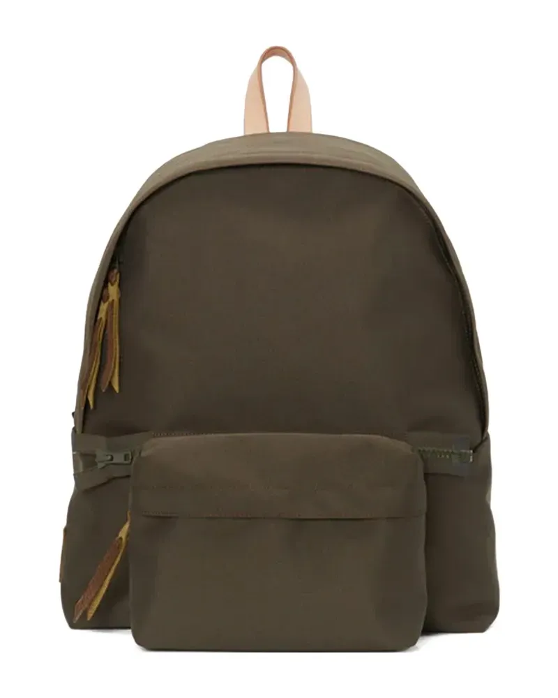 Hender Scheme Leder-Rucksack mit Reißverschluss - Grün Grün
