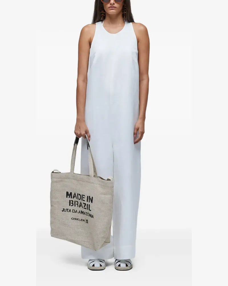 Osklen Nadador Neckholder-Jumpsuit - Weiß Weiß