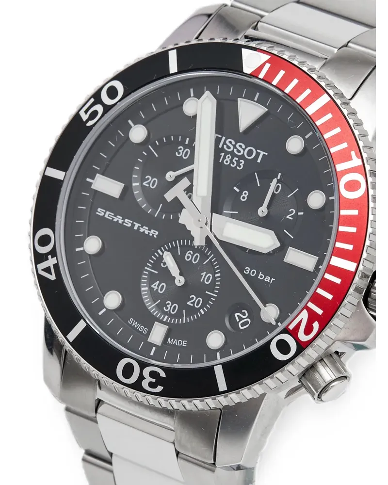 Tissot 2020s Seastar 45.5mm chronograph watch - Schwarz Schwarz