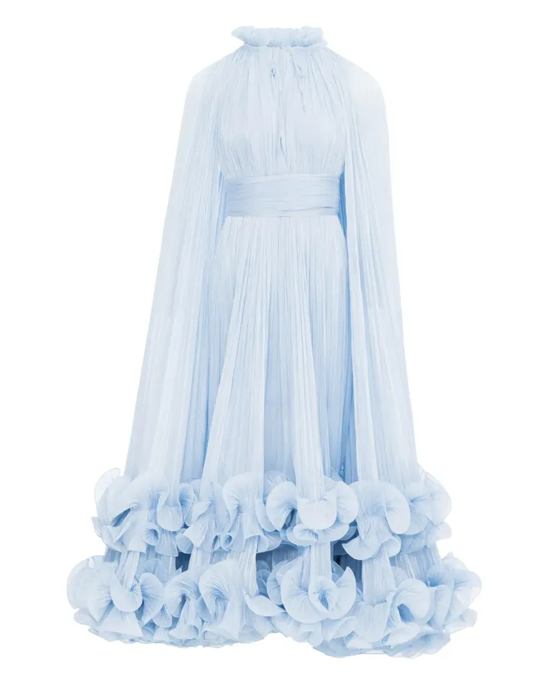 Ana Radu Kleid im Cape-Stil - Blau Blau