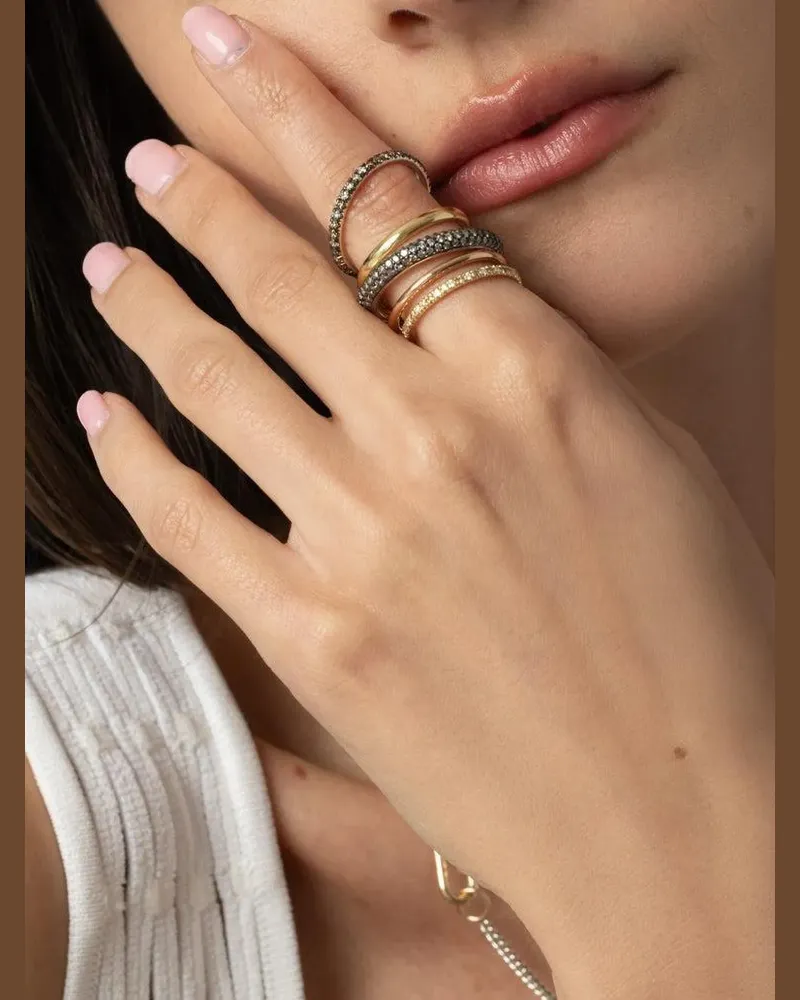 Spinelli Kilcollin Leo MX five link ring - Gold Gold
