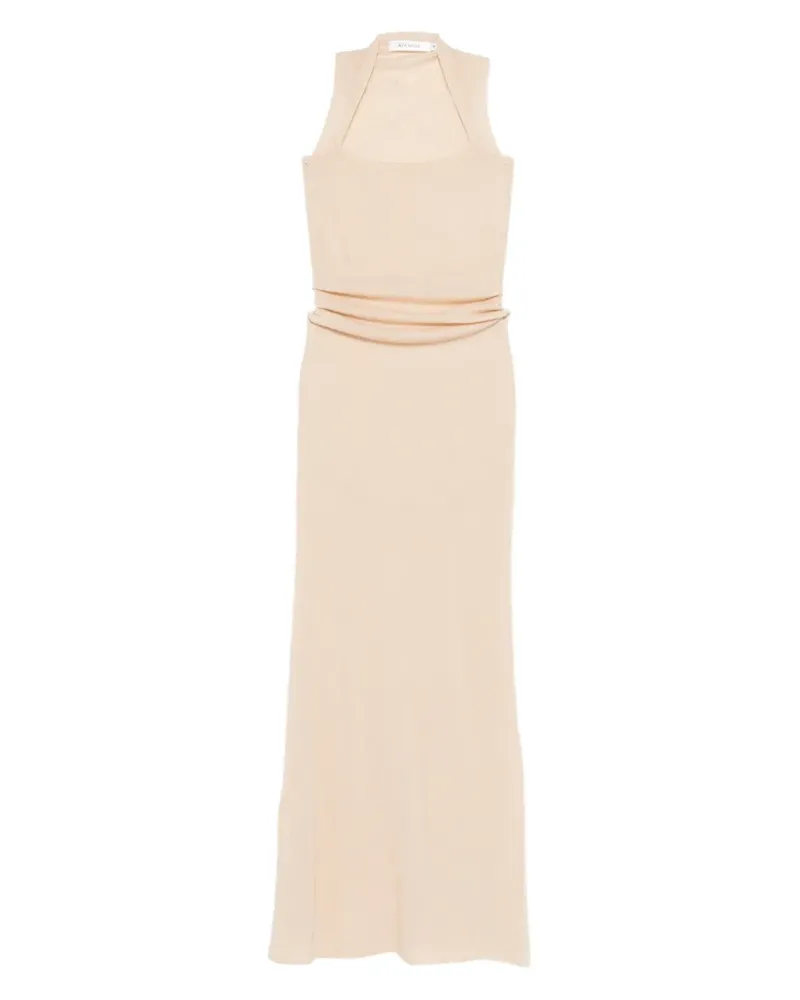 Aya Muse gathered maxi dress - Nude Nude