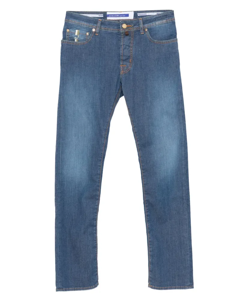 Jacob Cohën Slim-Fit-Jeans mit Taschendetail - Blau Blau