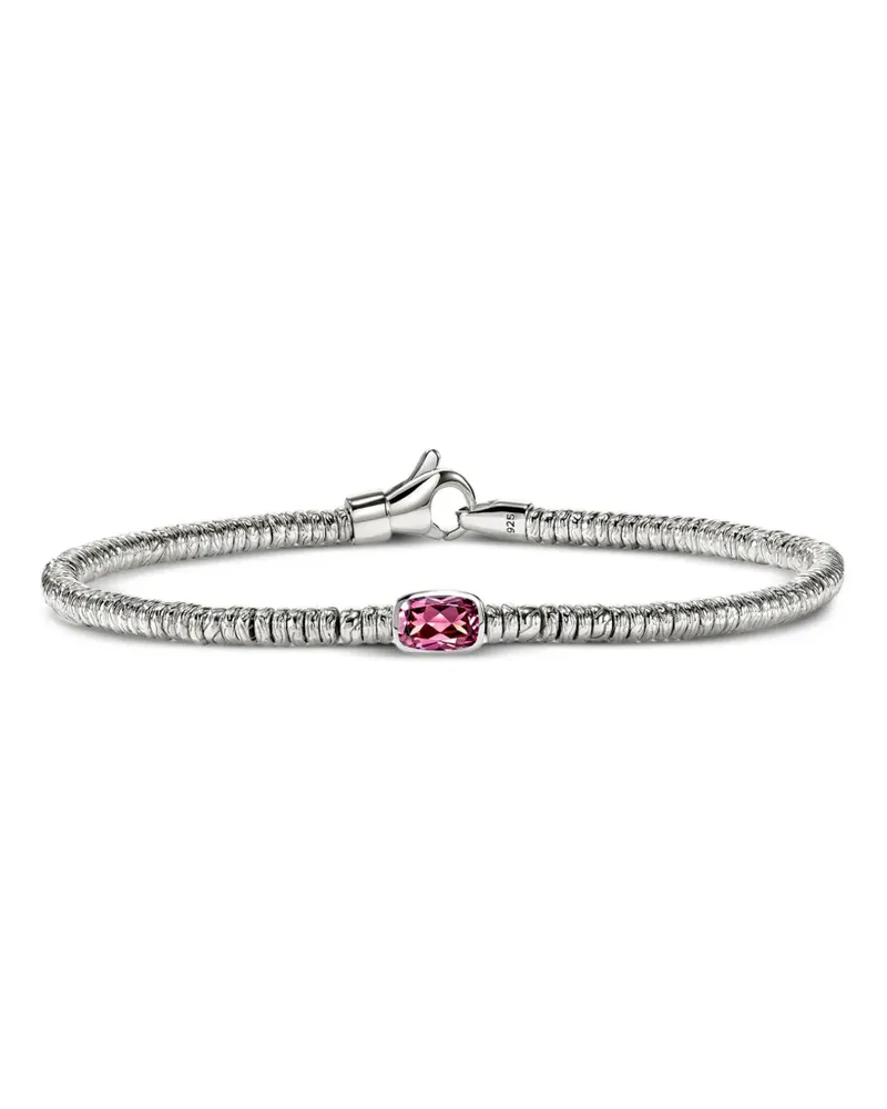 John Hardy Heishi Armband mit Rhodolith - Silber Silber