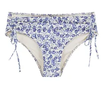 Slip mit Blumen-Print - Nude