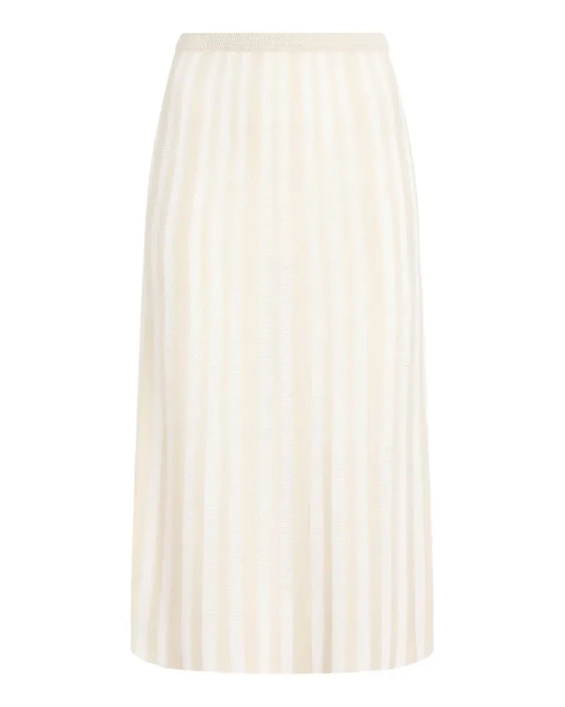 Proenza Schouler Isley rib-knit midi skirt - Nude Nude