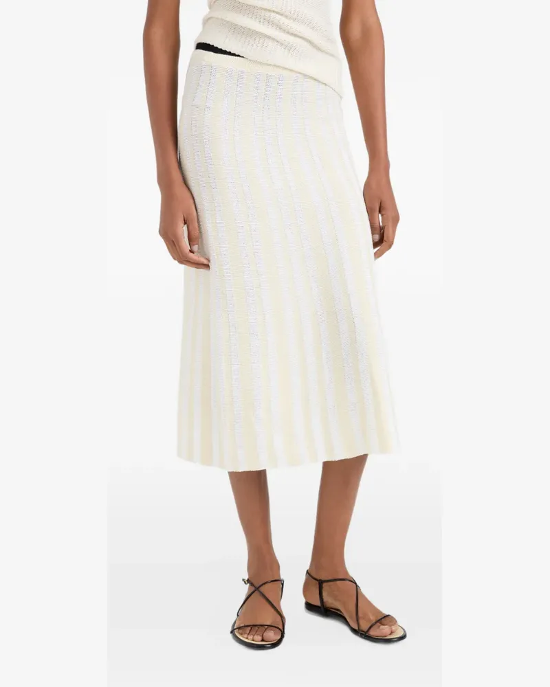 Proenza Schouler Gerippter Isley Midirock - Nude Nude