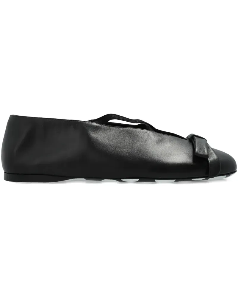 Moschino Ballerinas mit Schleifendetail - Schwarz Schwarz