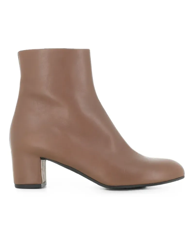 Roberto del Carlo side-zip leather ankle boots - Braun Braun