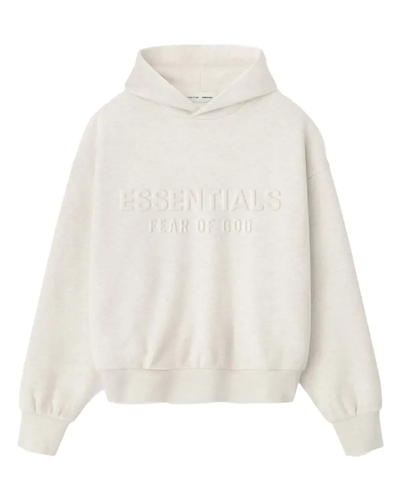 Fear of God embossed-logo hoodie - Nude Nude