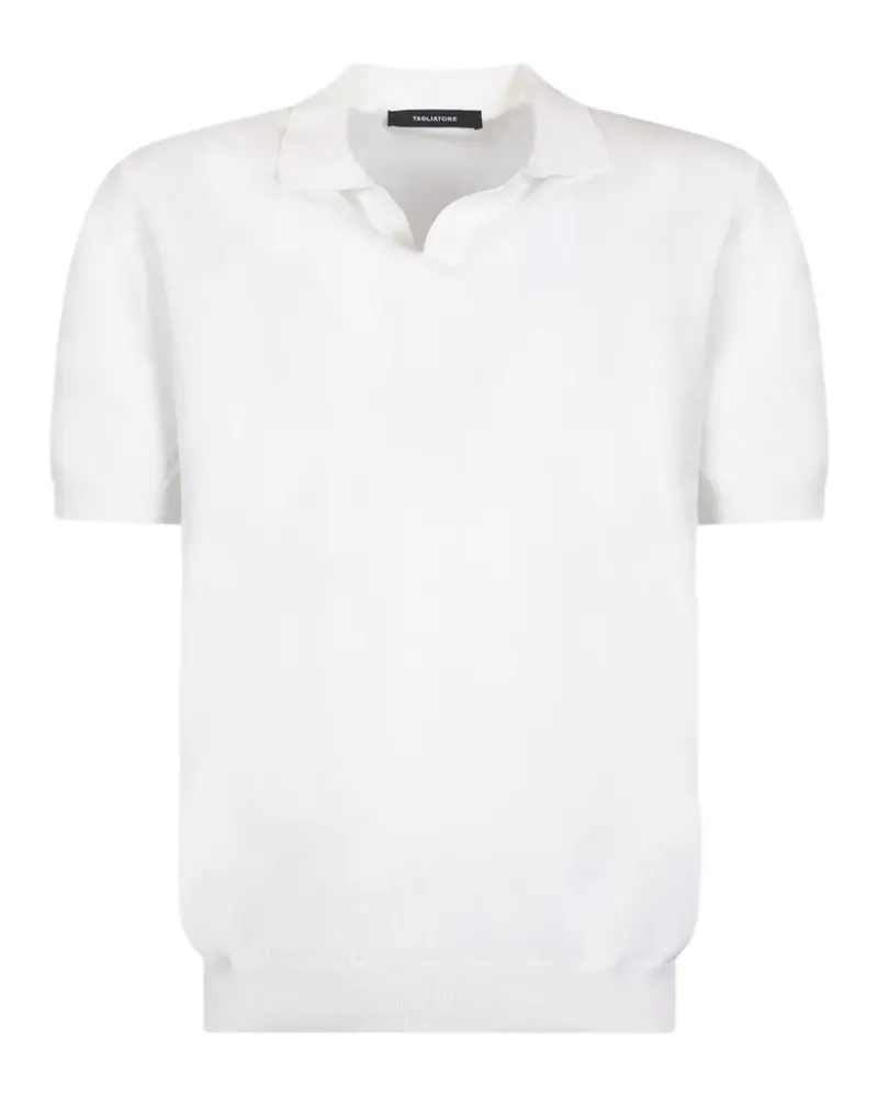 Tagliatore Poloshirt mit kurzen Ärmeln - Weiß Weiß