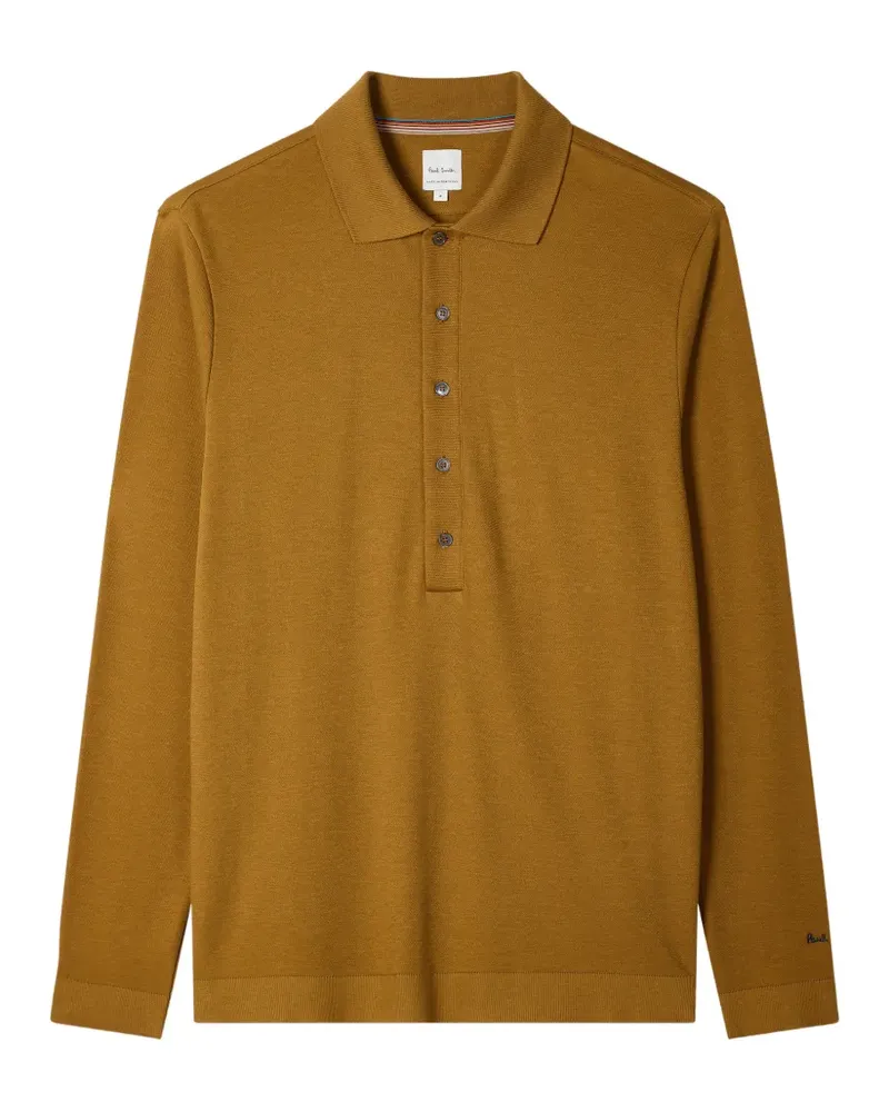 Paul Smith long-sleeve cotton polo shirt - Gelb Gelb
