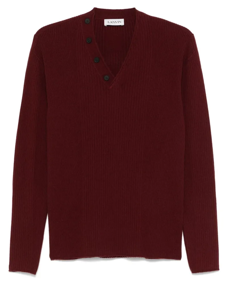 Lanvin Pullover mit Zierknöpfen - Rot Rot