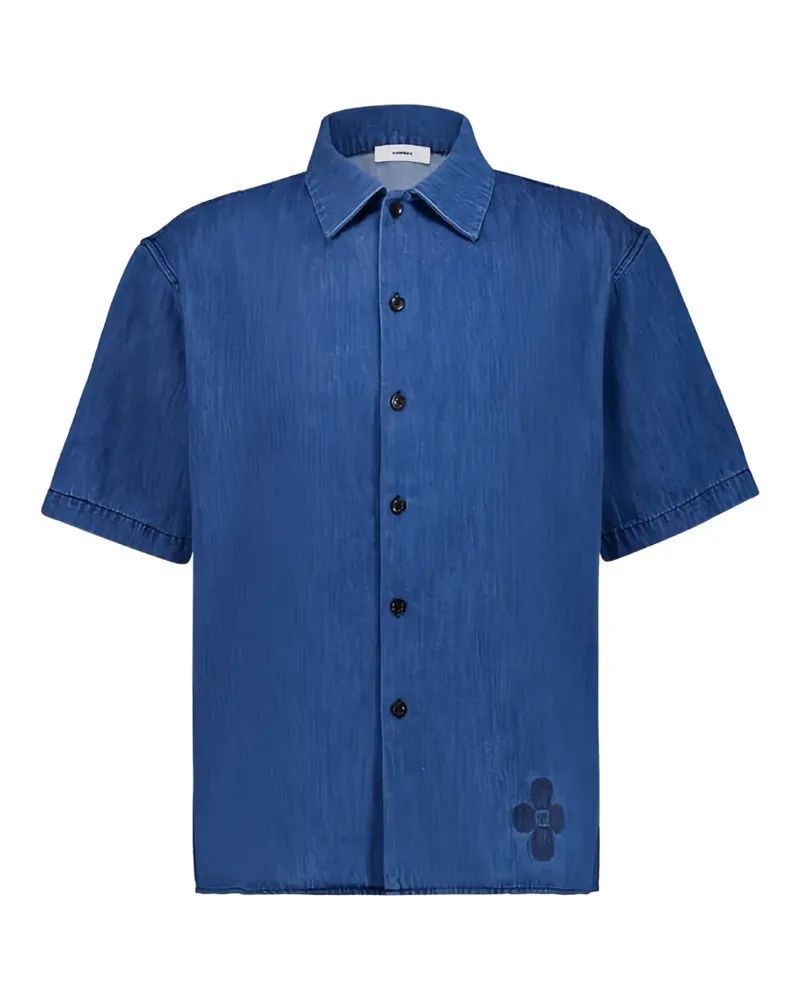 COMMAS Gestreiftes Jeanshemd - Blau Blau