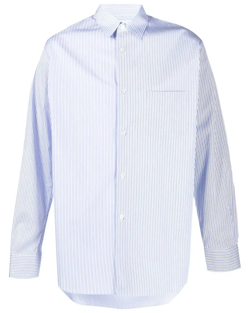 Comme des Garçons Gestreiftes Forever Hemd - Blau Blau