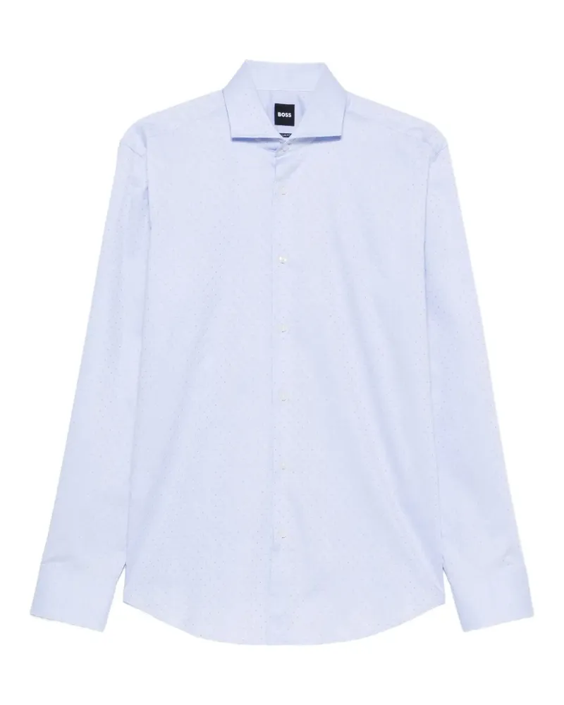 HUGO BOSS Hemd mit Mikro-Muster - Grau Grau