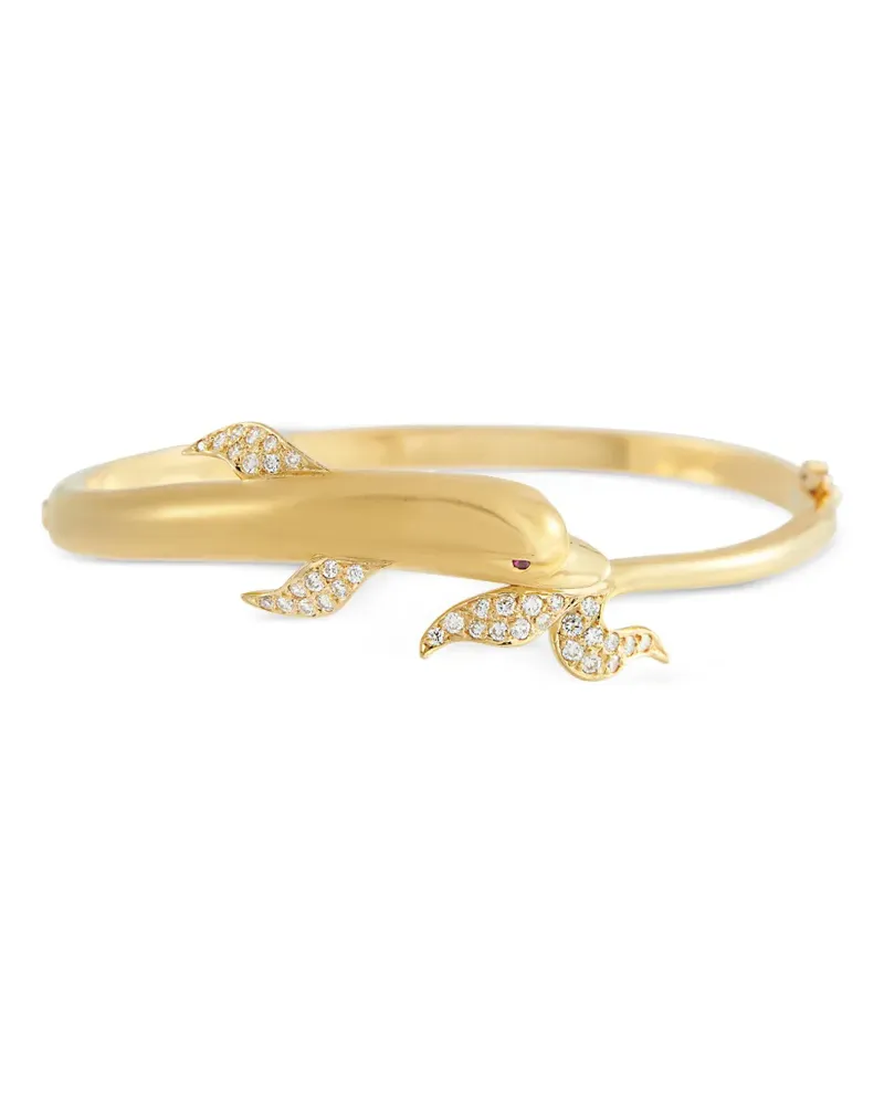 Carrera Y Carrera diamond dolphin bracelet - Gold Gold