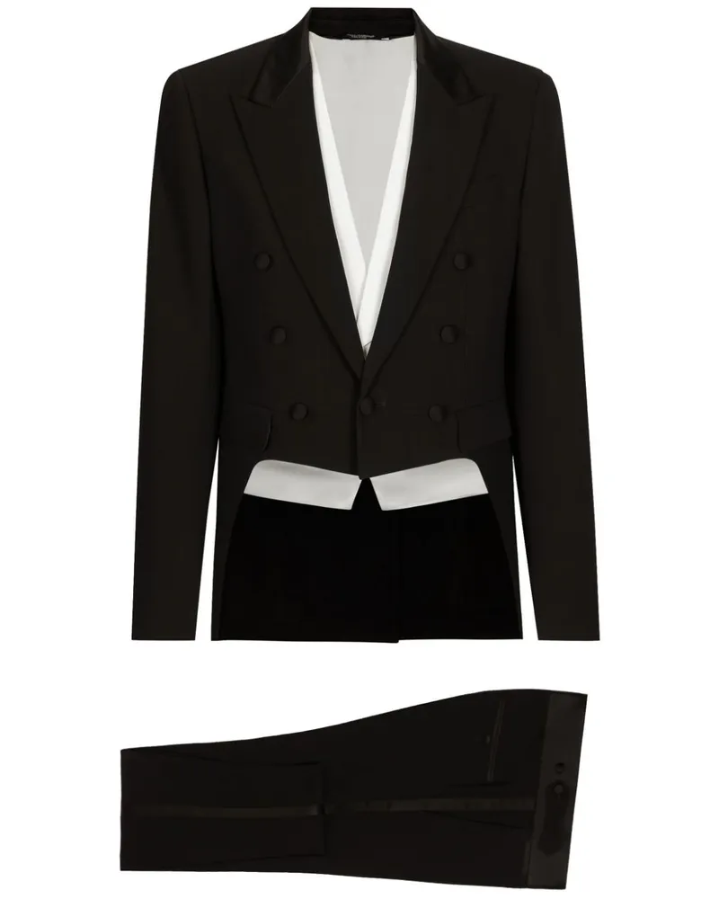 Dolce & Gabbana Einreihiger Anzug - Schwarz Schwarz