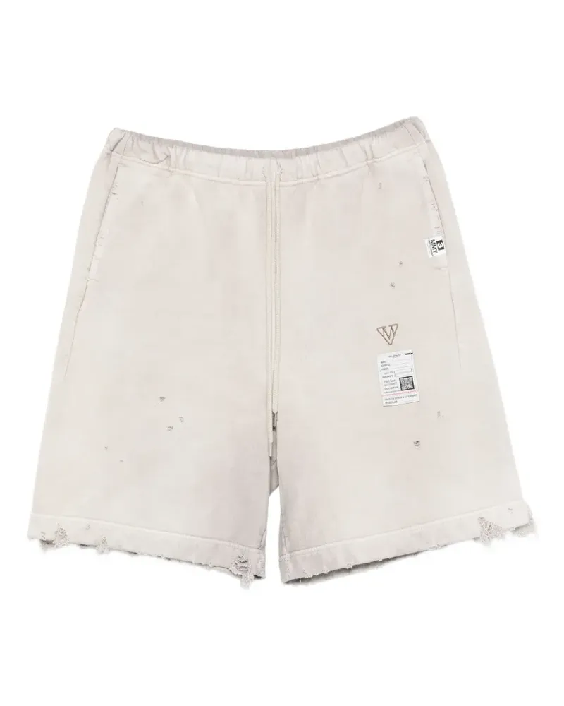 MIHARAYASUHIRO Ungesäumte Shorts im Distressed-Look - Nude Nude