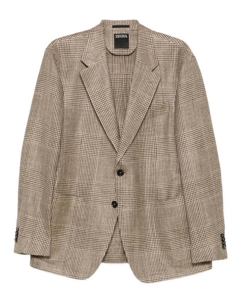 Ermenegildo Zegna buttoned blazer - Nude Nude