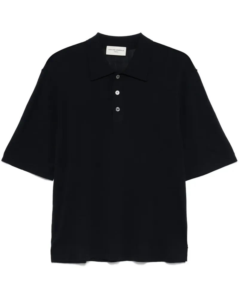 Officine Generale Brutus Poloshirt - Blau Blau