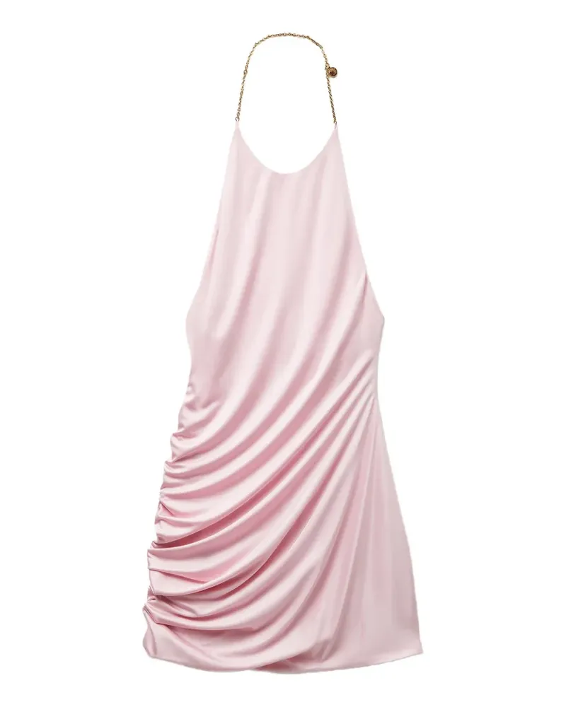 Versace viscose-jersey draped mini dress - Rosa Rosa