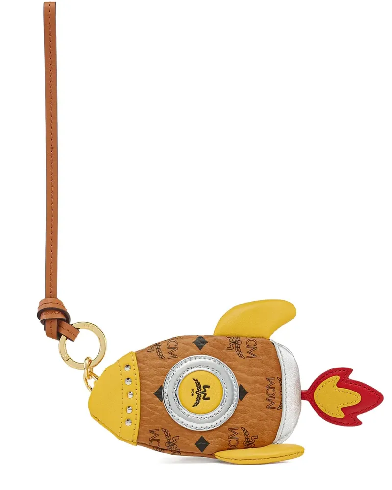 MCM Taschenanhänger mit Rakete - Braun Braun