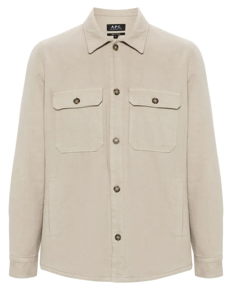 A.P.C. Wattierte Alessio Hemdjacke - Nude Nude