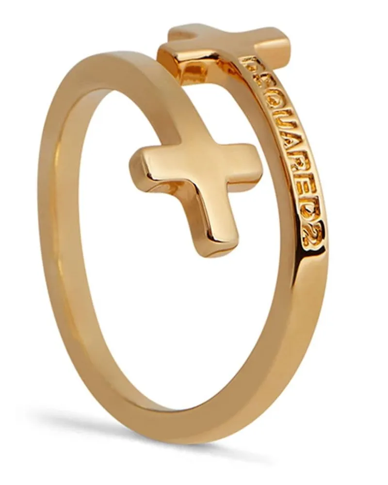 Dsquared2 Ring im Kreuzdesign - Gold Gold