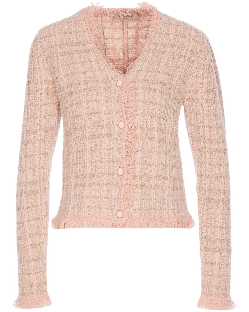 Twin-Set Jacke mit ausgefransten Kanten - Rosa Rosa