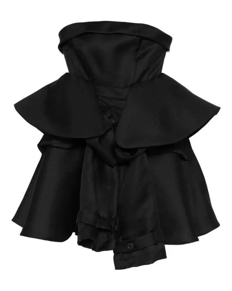 Viktor & Rolf Drapiertes Cocktailkleid mit Schleife - Schwarz Schwarz