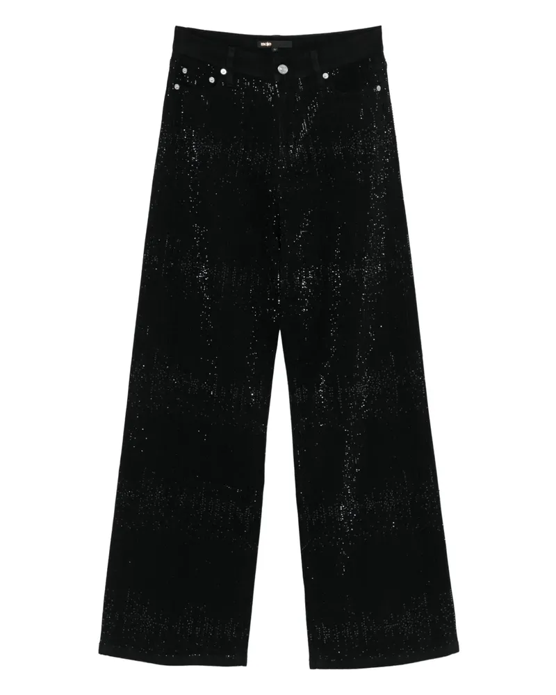 Maje Verzierte Jeans - Schwarz Schwarz