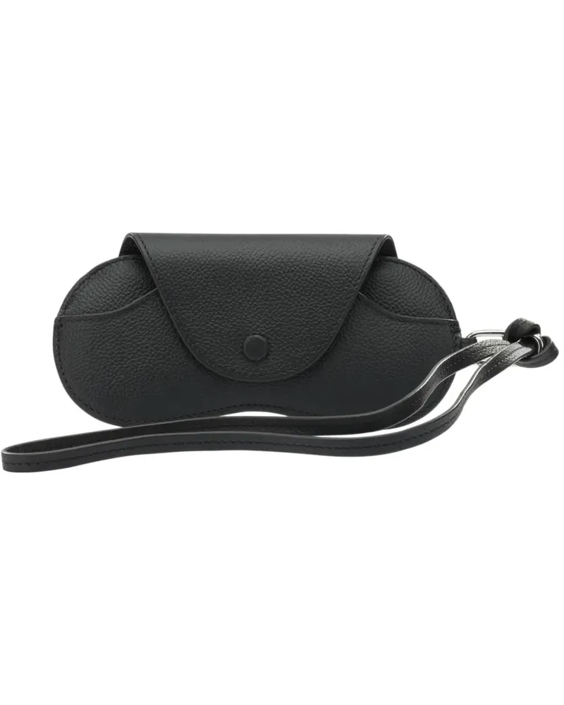 Le Tanneur charm-detail leather glasses case - Schwarz Schwarz