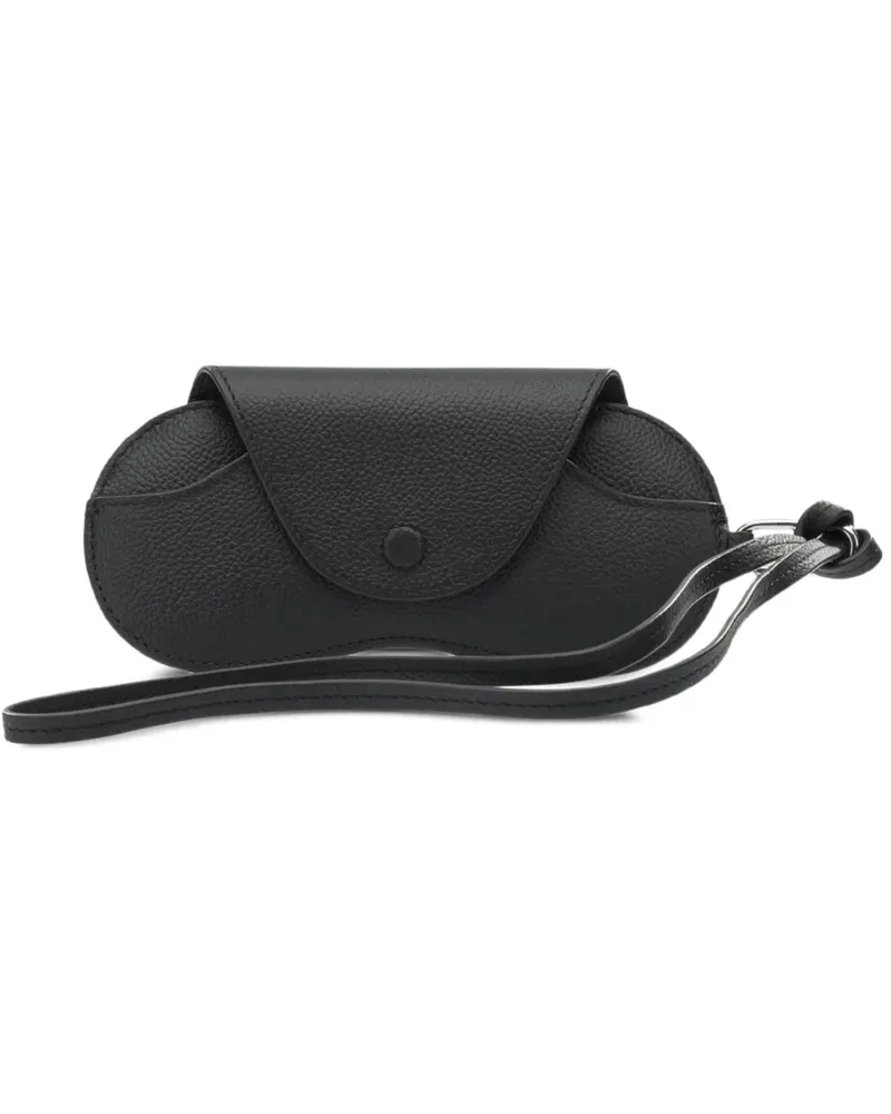 Le Tanneur charm-detail leather glasses case - Schwarz Schwarz