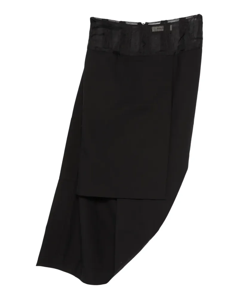 Entire Studios Drapierter Rock im Tailoring-Stil - Schwarz Schwarz